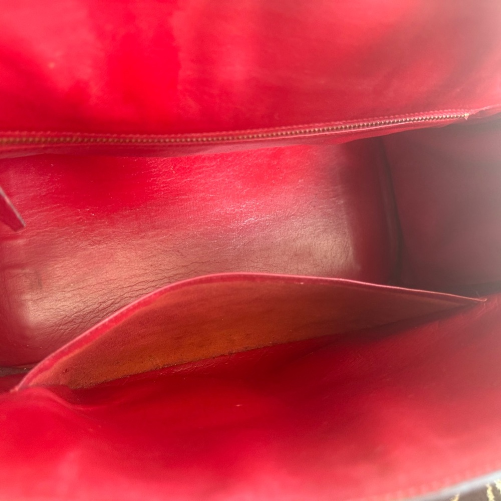 Hermes Haute a Courroies size 32cm - RED REPAINTED - Picture 9 of 17
